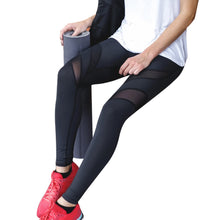 Load image into Gallery viewer, New Women Mesh Patchwork Yoga Pants Elastic WorkOut Fitness Sport Legging Trousers #E5