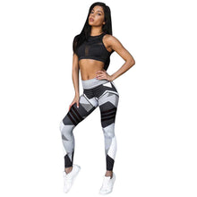 Load image into Gallery viewer, Women Sports Gym Yoga Workout Mid Waist Running Pants Fitness Elastic Leggings
